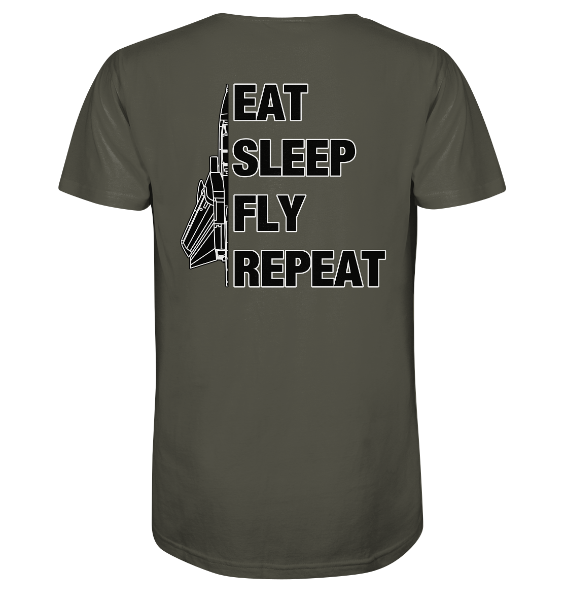 EAT SLEEP FLY REPEAT - Tornado - Organic Shirt