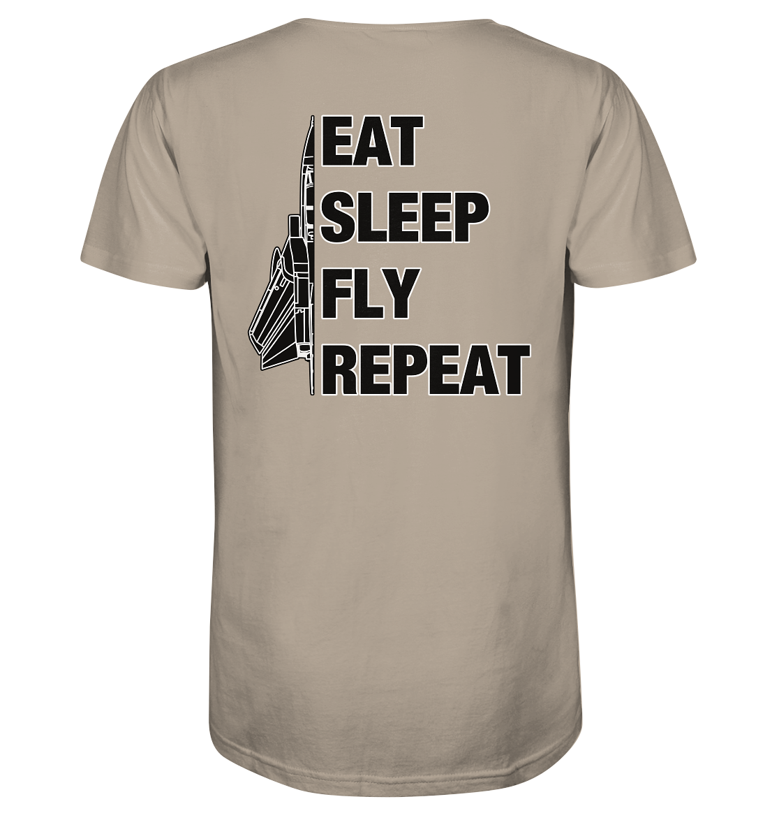 EAT SLEEP FLY REPEAT - Tornado - Organic Shirt