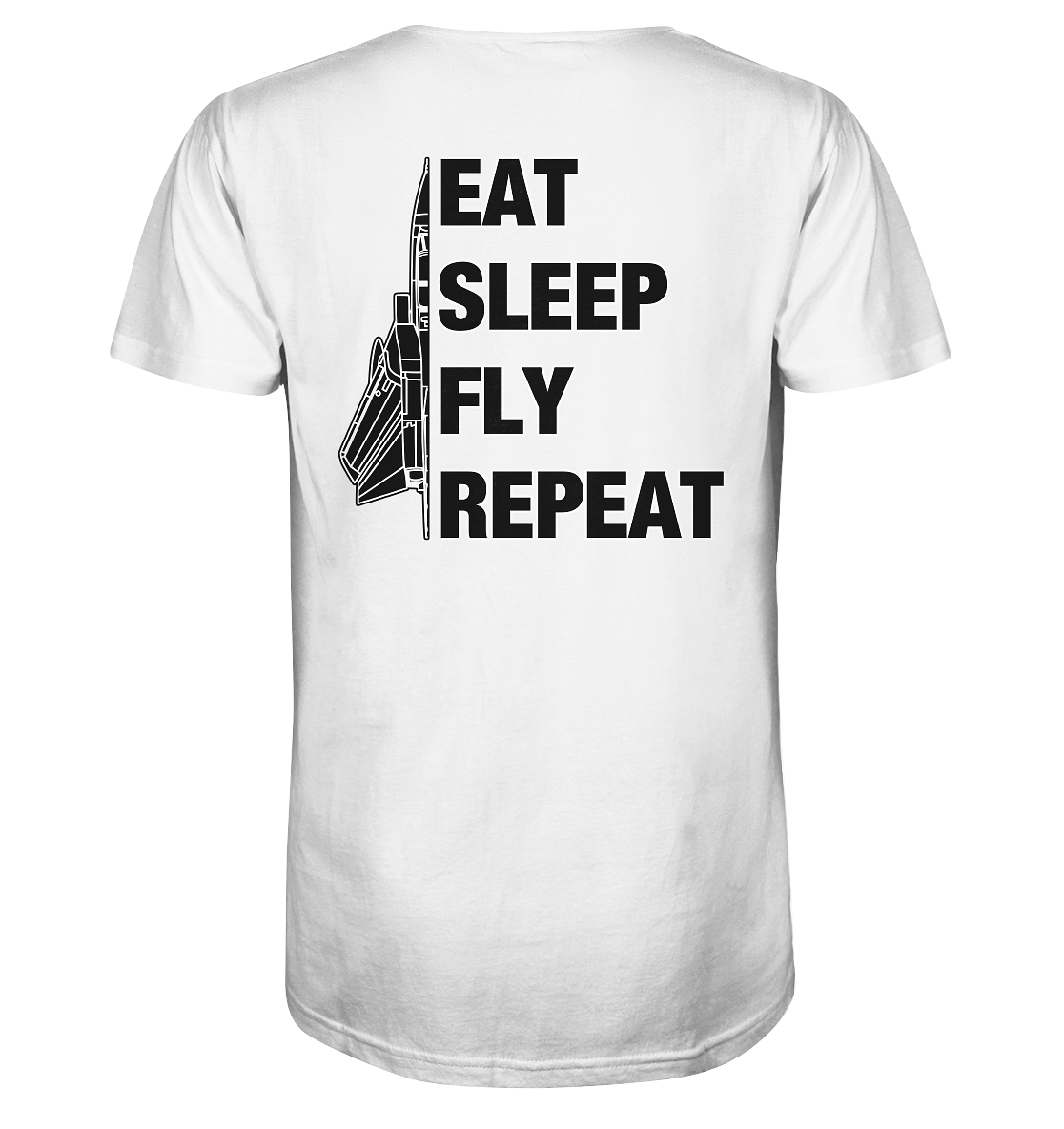 EAT SLEEP FLY REPEAT - Tornado - Organic Shirt