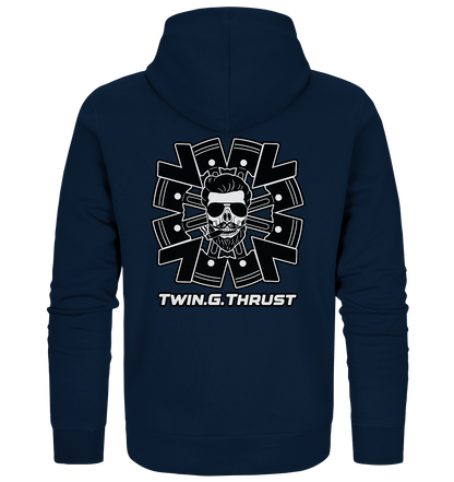 Twin.G.Thrust Logo - Organic Zipper