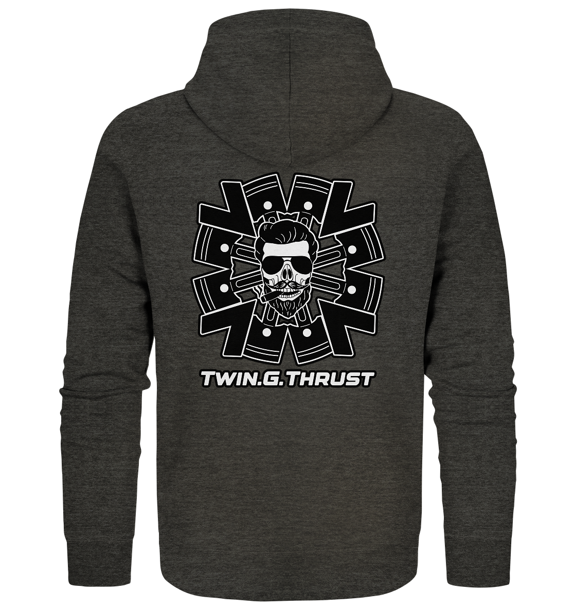 Twin.G.Thrust Logo - Organic Zipper