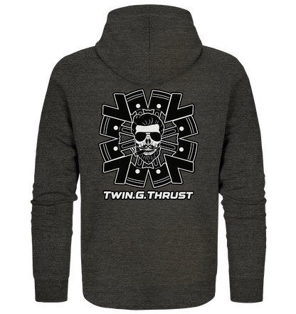 Twin.G.Thrust Logo - Organic Zipper