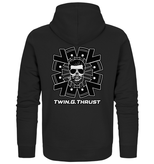 Twin.G.Thrust Logo - Organic Zipper