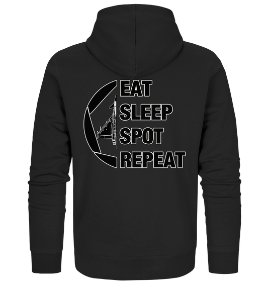 EAT SLEEPT SPOT REPEAT - Eurofighter - Organic Zipper