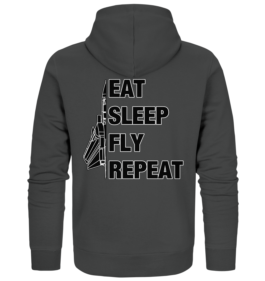 EAT SLEEP FLY REPEAT - Tornado - Organic Zipper