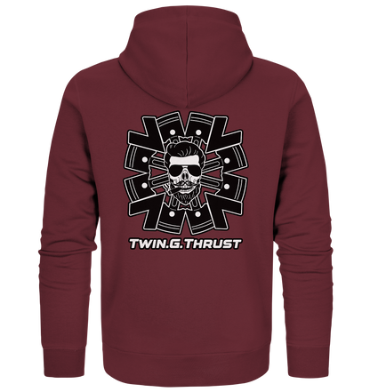 Twin.G.Thrust Logo - Organic Zipper