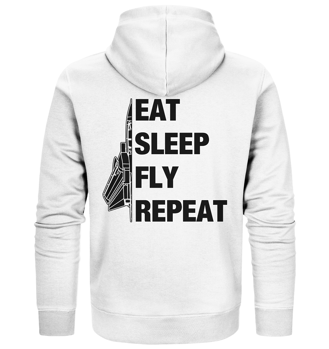 EAT SLEEP FLY REPEAT - Tornado - Organic Zipper