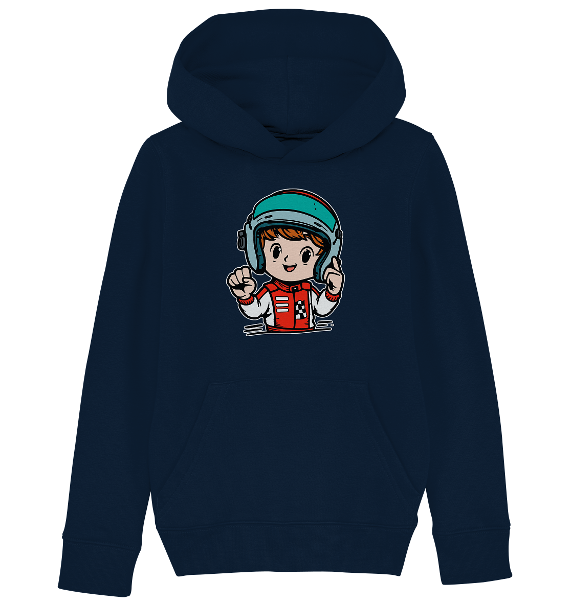 Kids Collection - Rennfahrer - Kids Organic Hoodie