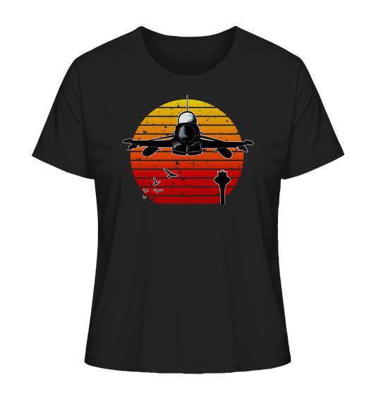 Retro Sunset Eurofighter - Ladies Organic Shirt