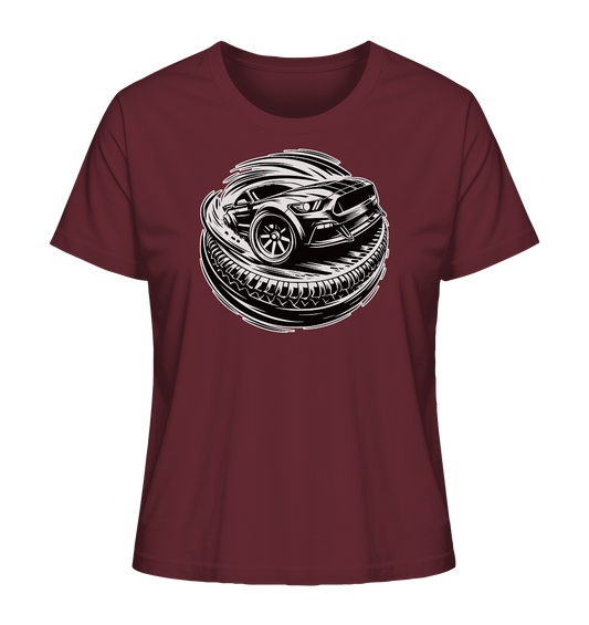 Burnouts - American Car - Ladies Organic Shirt