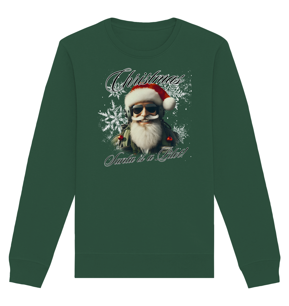 Santa is a Pilot - Organic Basic Unisex Sweatshirt