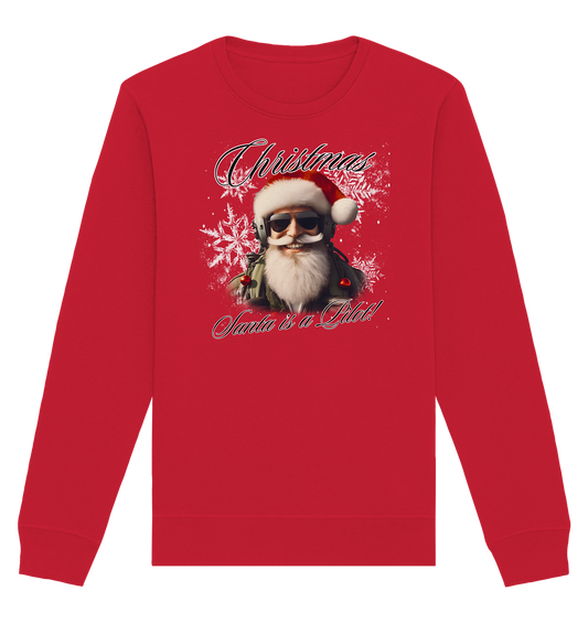 Santa is a Pilot - Organic Basic Unisex Sweatshirt