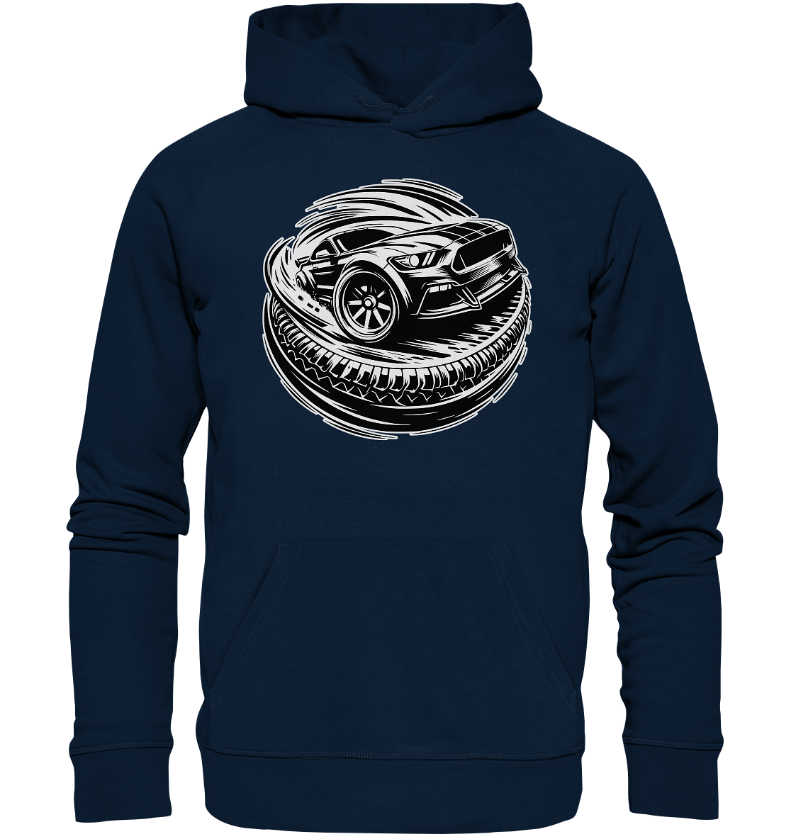 Burnouts - American Car - Organic Hoodie