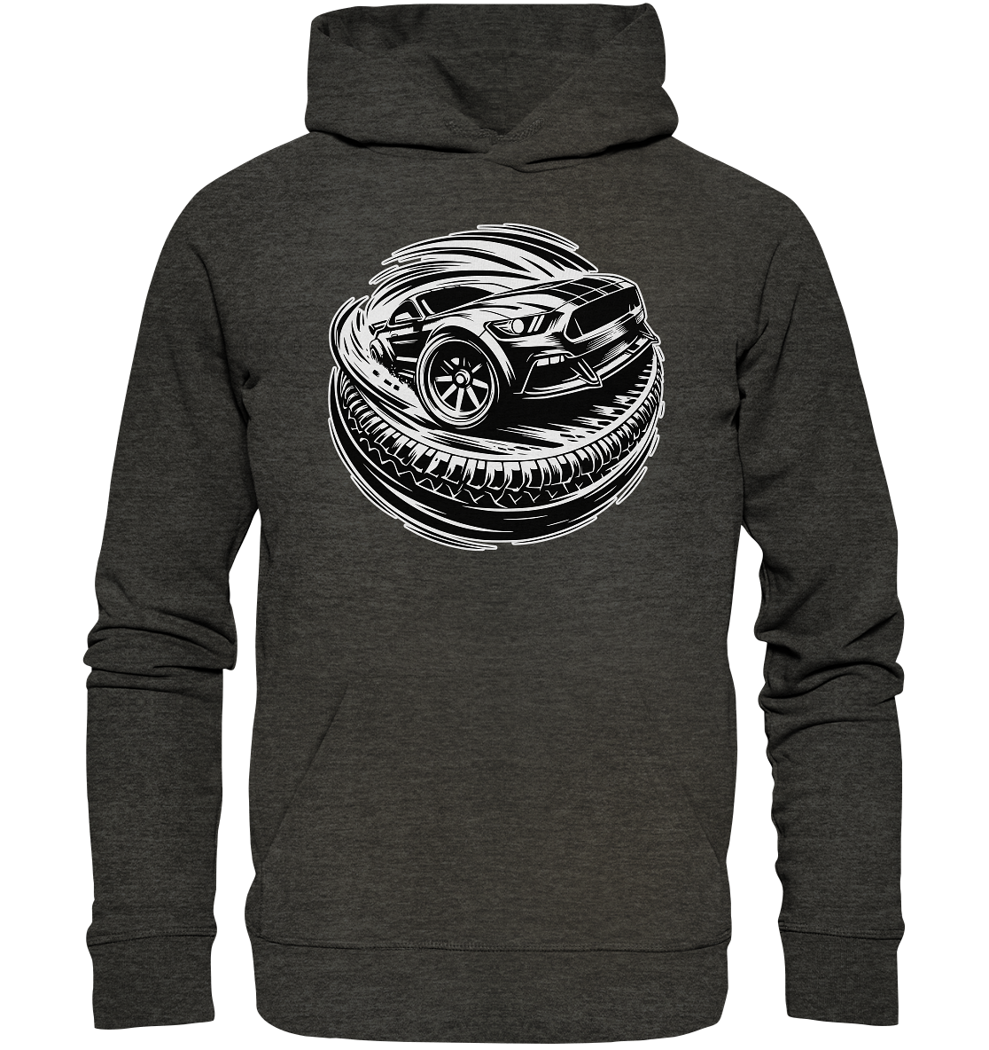 Burnouts - American Car - Organic Hoodie