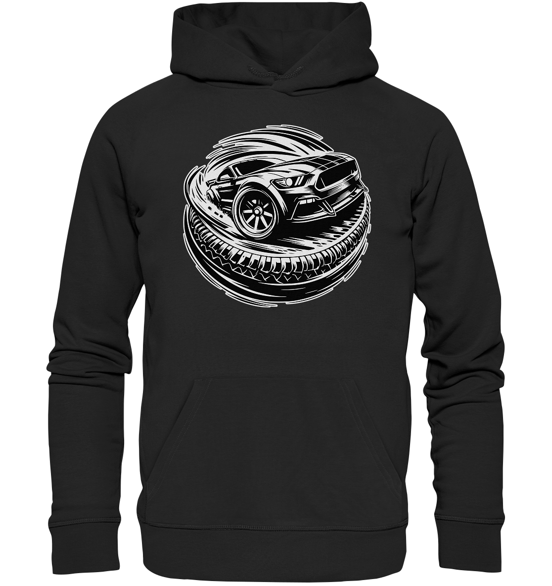 Burnouts - American Car - Organic Hoodie