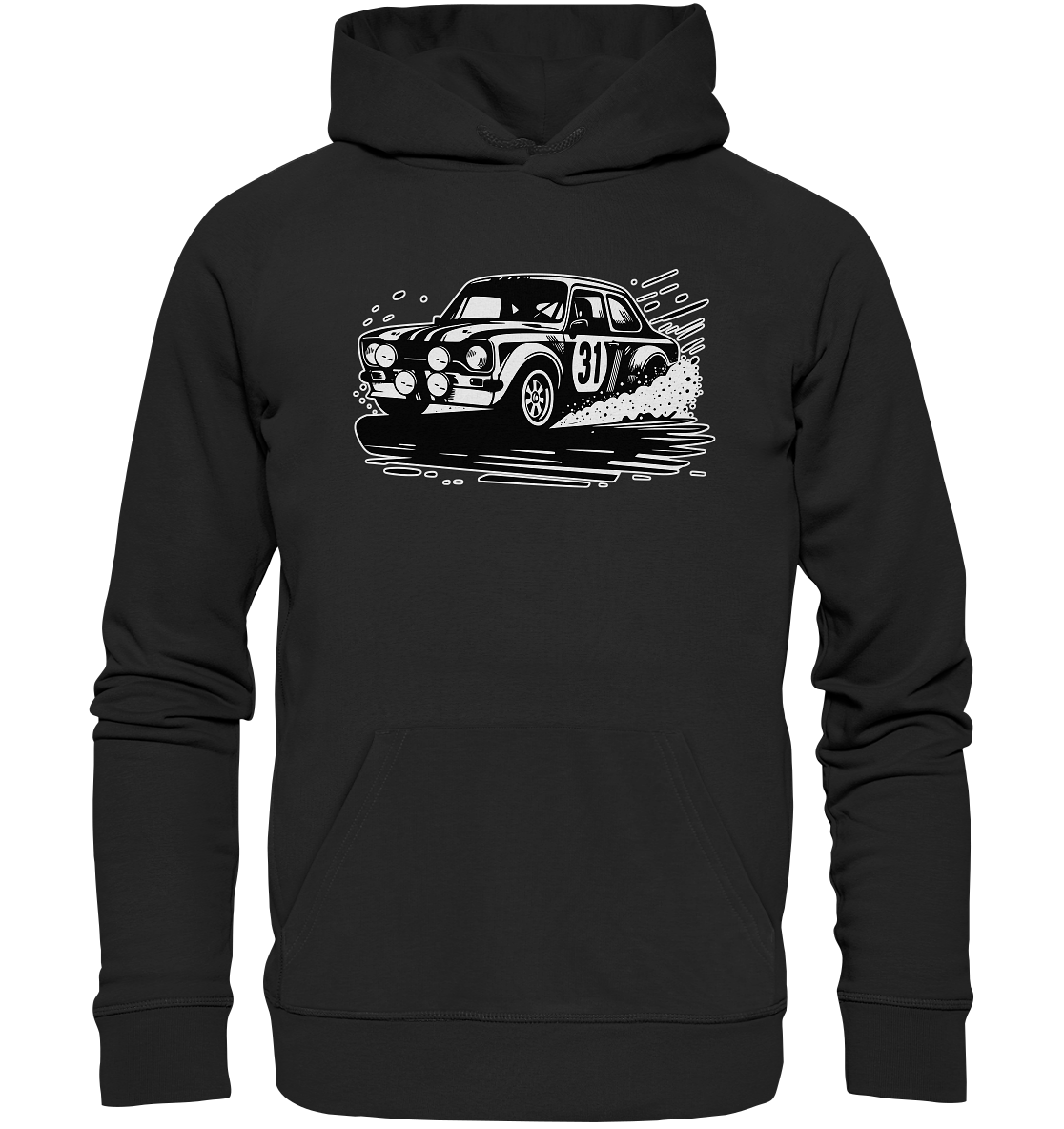 Burnouts - Rallycar - Organic Hoodie
