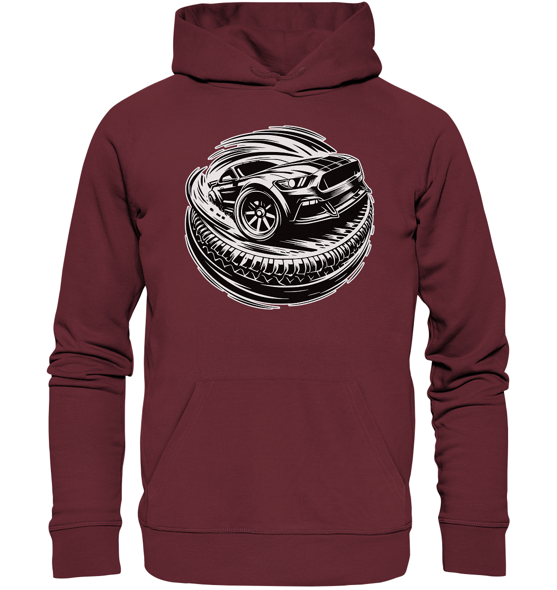 Burnouts - American Car - Organic Hoodie