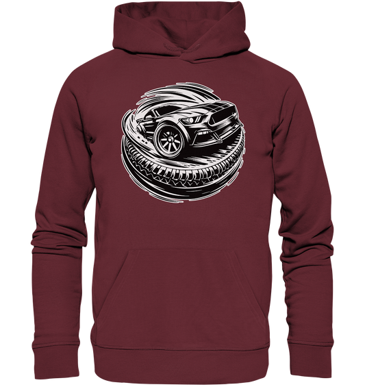 Burnouts - American Car - Organic Hoodie