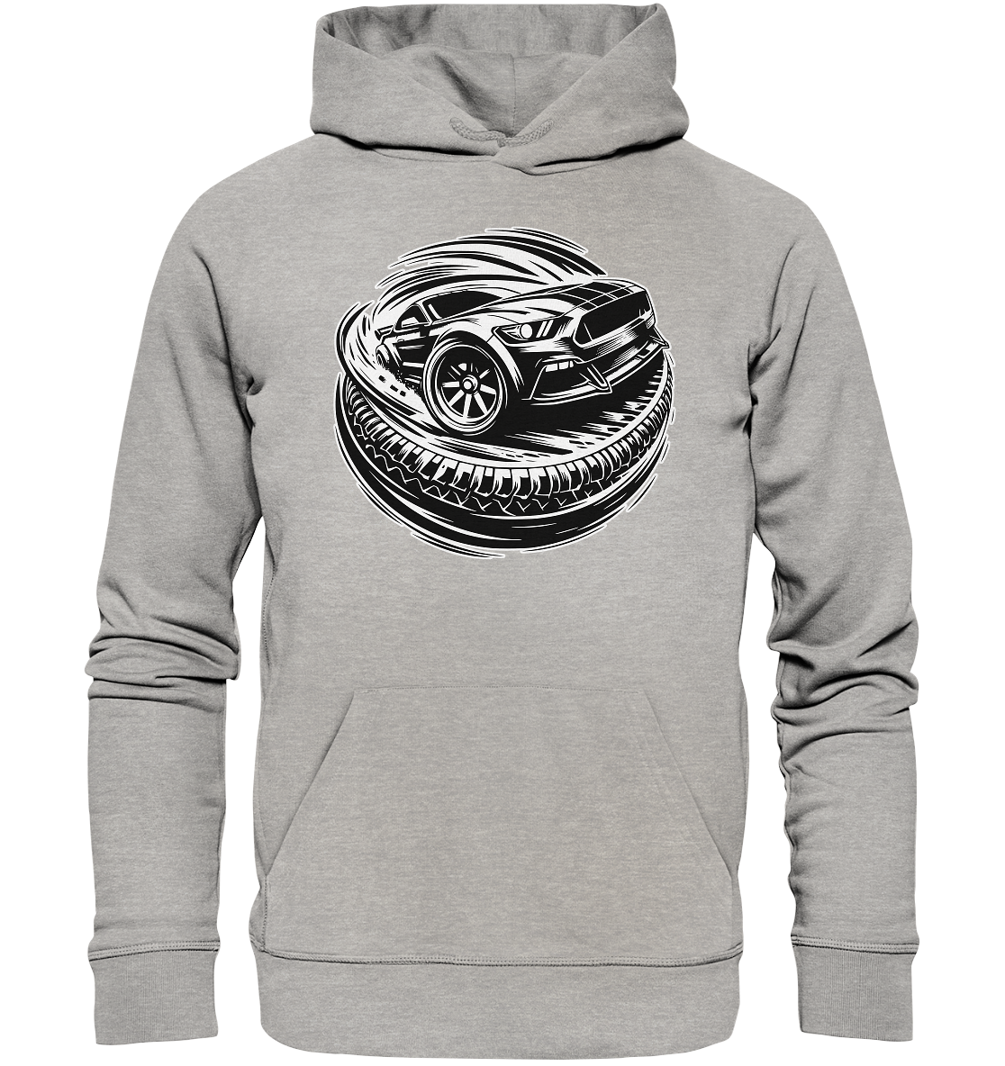 Burnouts - American Car - Organic Hoodie