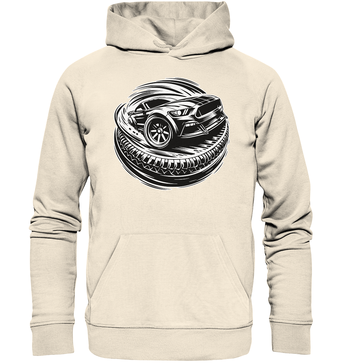 Burnouts - American Car - Organic Hoodie