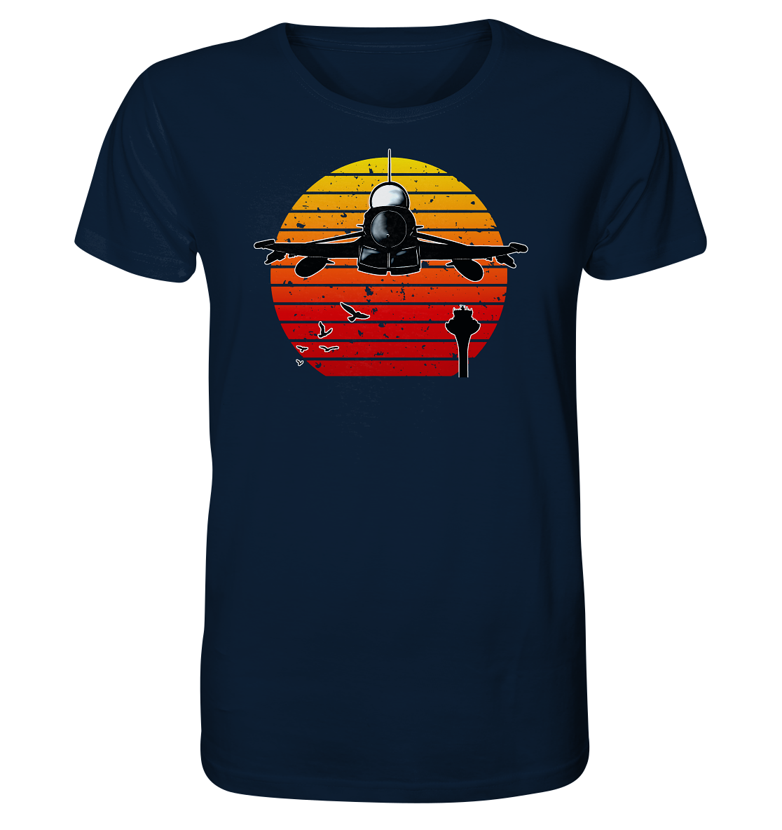 Retro Sunset Eurofighter - Organic Shirt