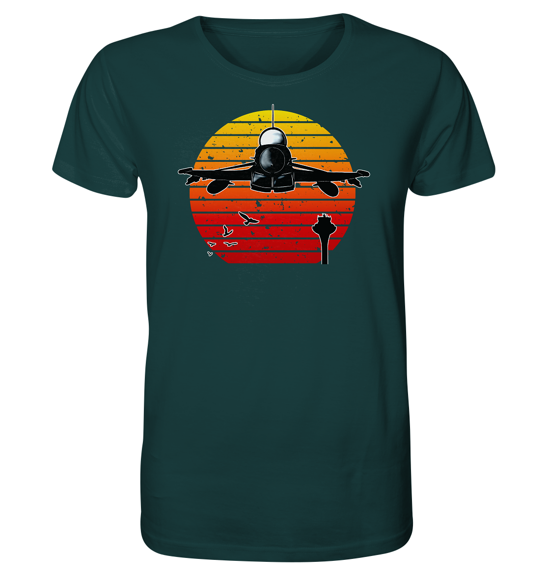 Retro Sunset Eurofighter - Organic Shirt