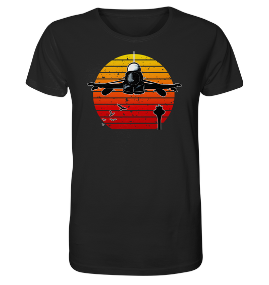 Retro Sunset Eurofighter - Organic Shirt