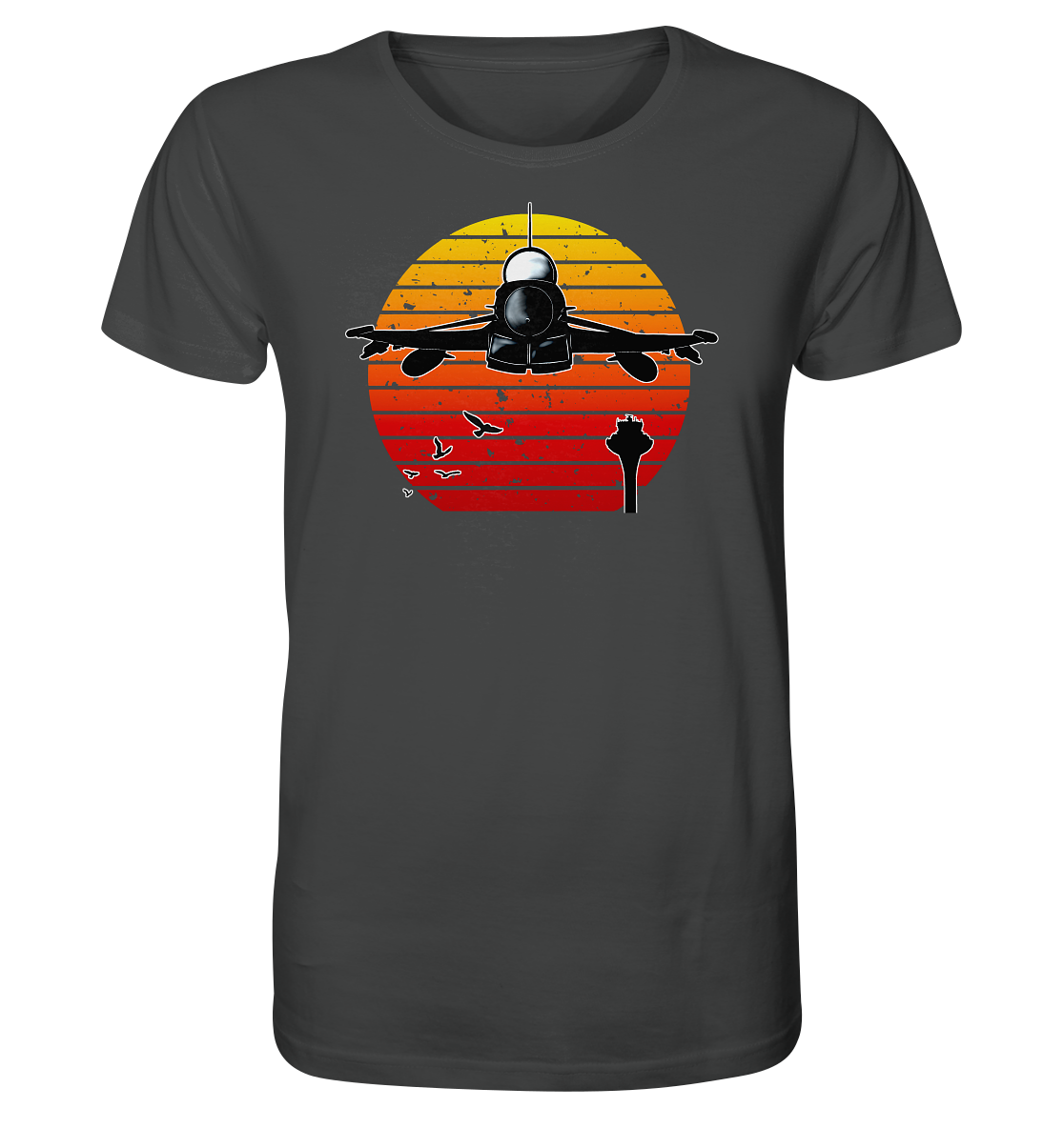 Retro Sunset Eurofighter - Organic Shirt