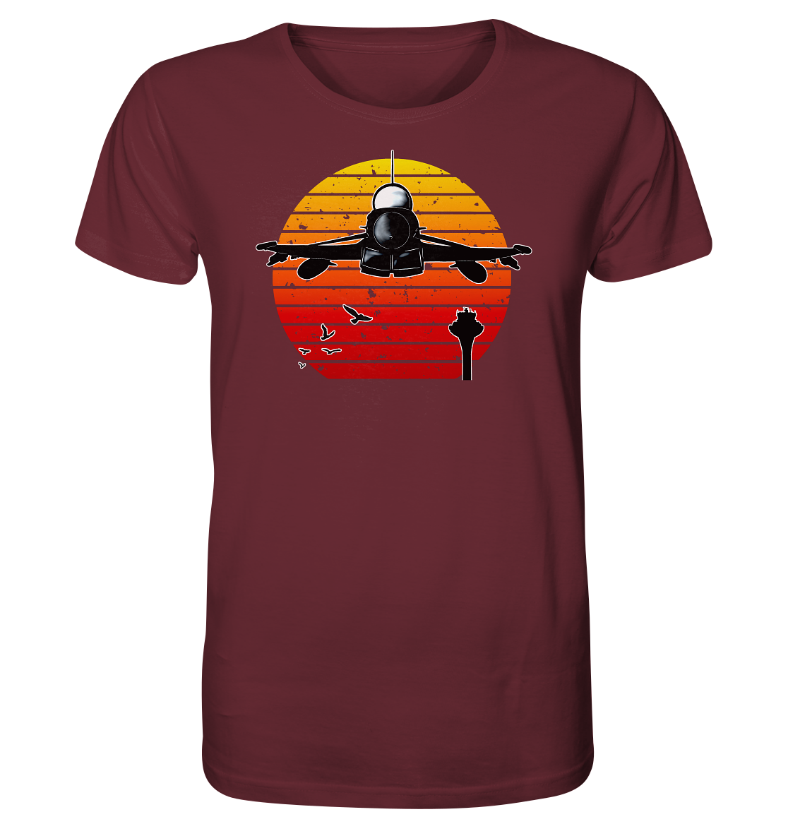 Retro Sunset Eurofighter - Organic Shirt