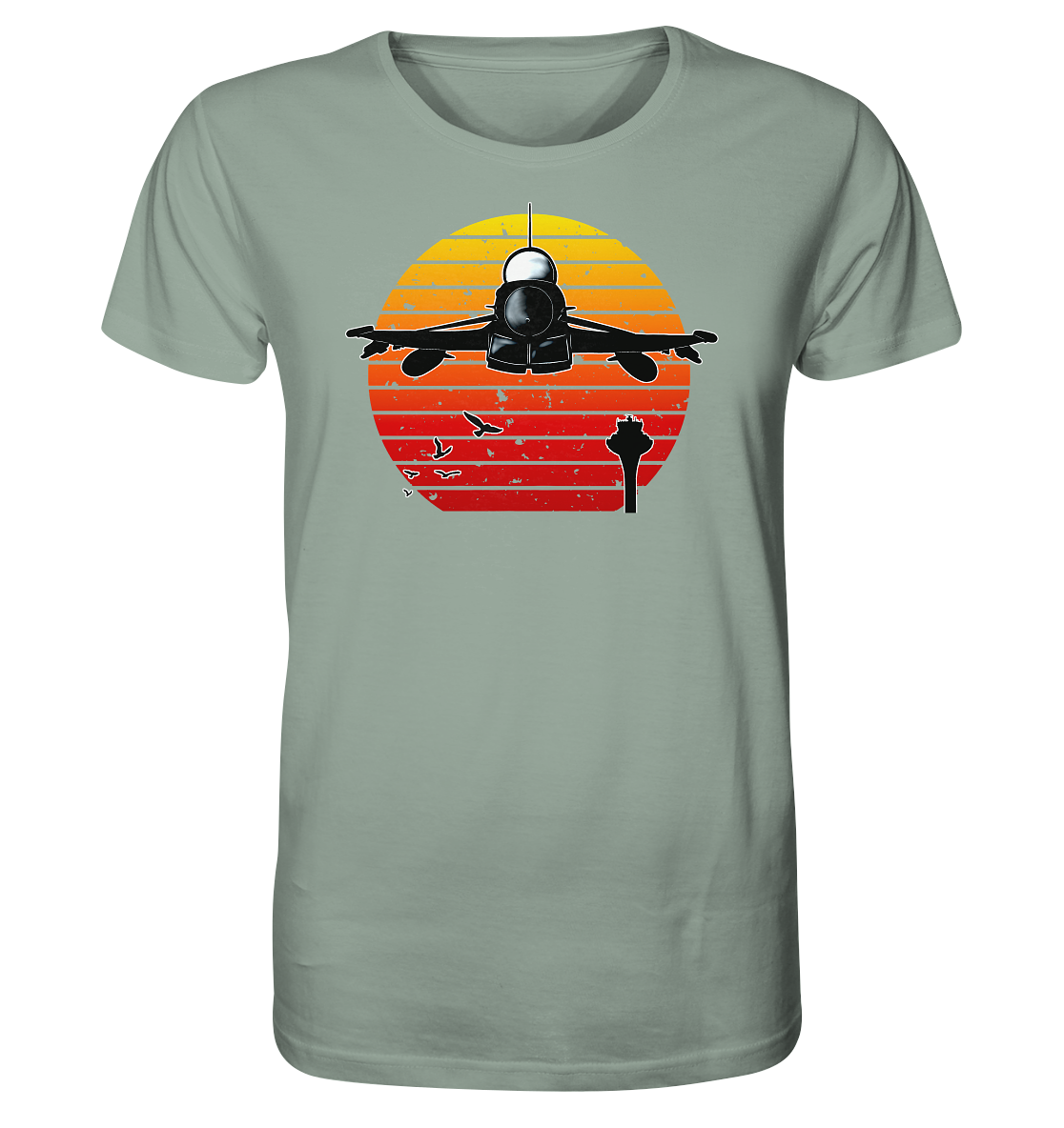 Retro Sunset Eurofighter - Organic Shirt