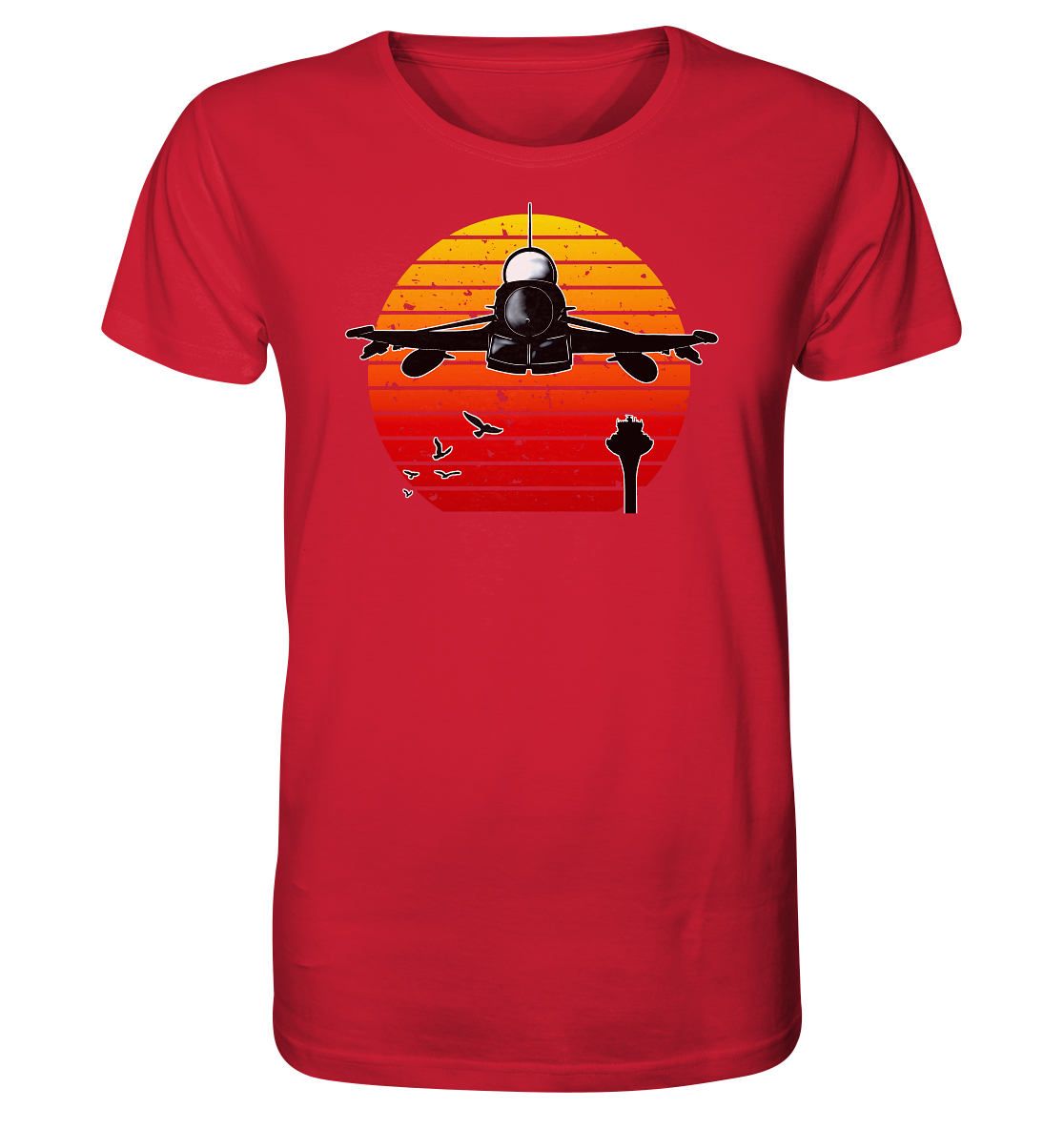 Retro Sunset Eurofighter - Organic Shirt