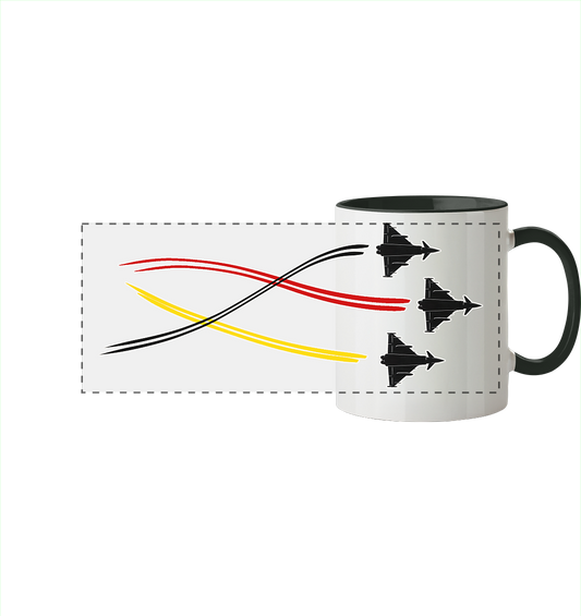 Eurofighter GER - Panorama Tasse zweifarbig