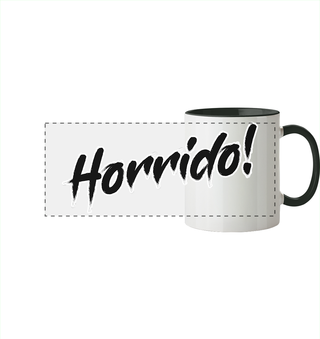 Horrido! - Panorama Tasse zweifarbig