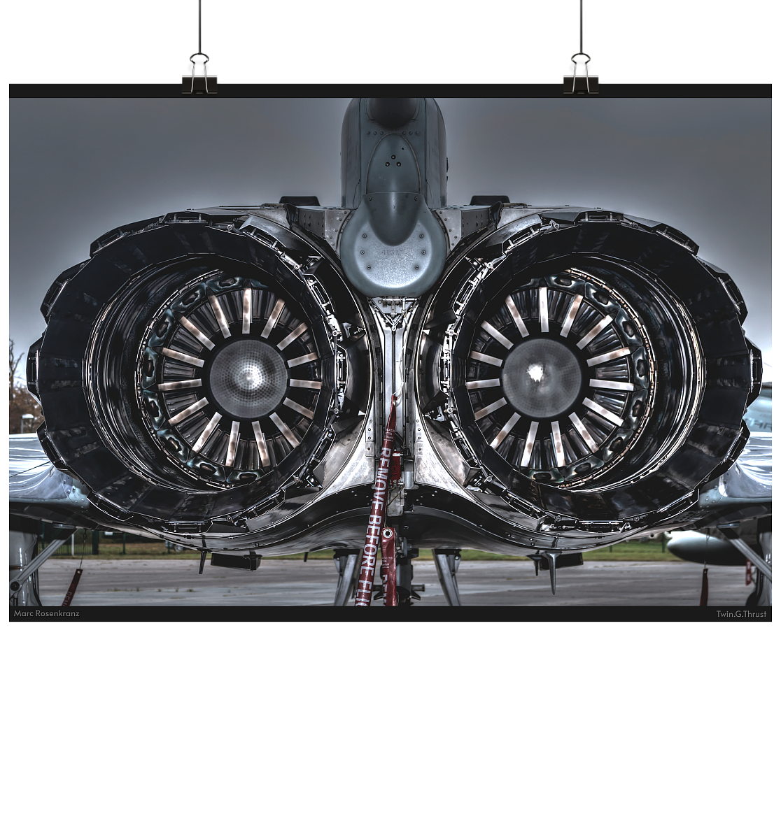 Wall Art Eurofighter - Triebwerke - Poster Din A1 (quer)