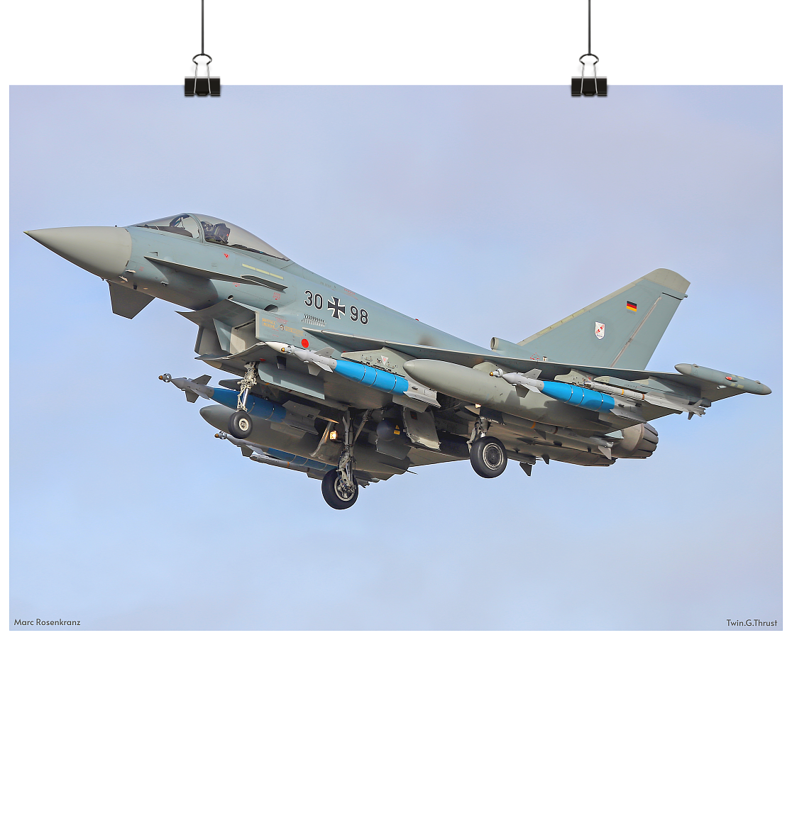 Wall Art Eurofighter - Eurofighter beladen  - Poster Din A2 (quer)