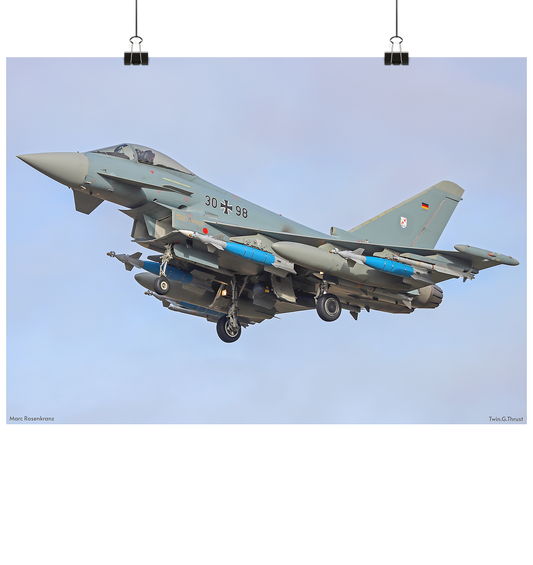 Wall Art Eurofighter - Eurofighter beladen  - Poster Din A2 (quer)