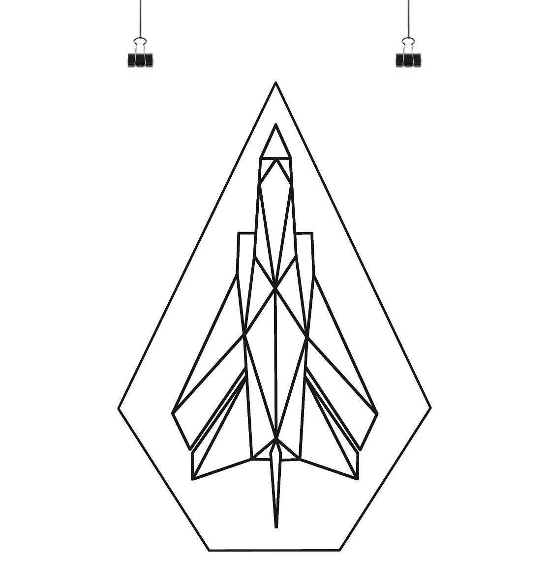 Polygon Tornado - Poster Din A4 (hoch)