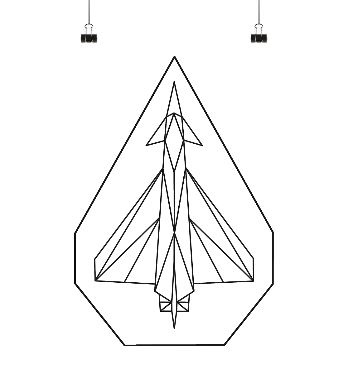 Polygon Eurofighter - Poster Din A4 (hoch)