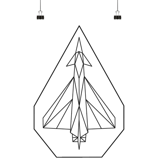 Polygon Eurofighter - Poster Din A4 (hoch)